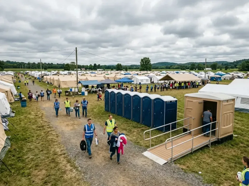 disaster-relief-camp-restrooms-010 — frequently asked questions, Dumpster & Portable Bathrooms Rental in South Creek, WA